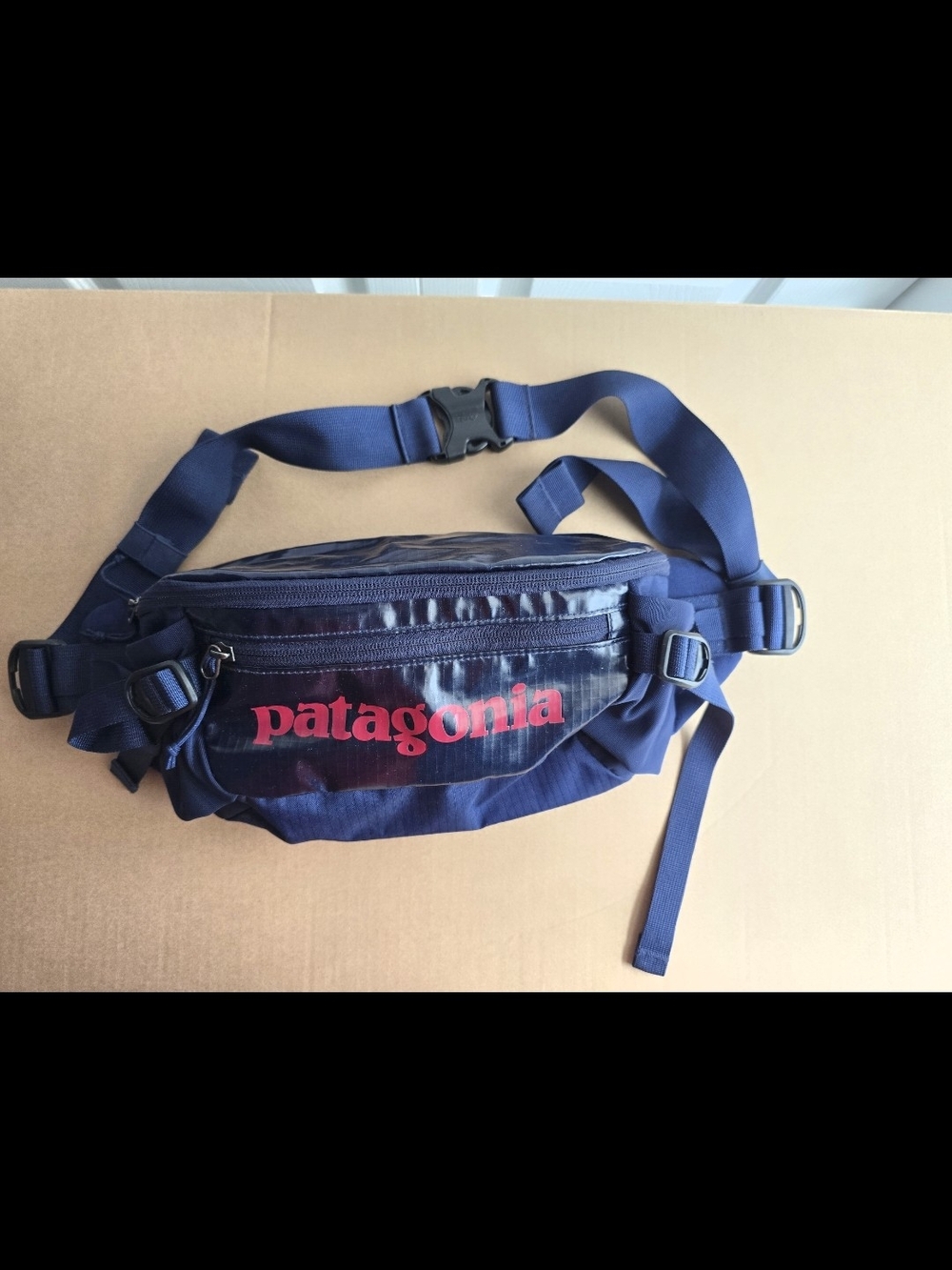 Patagonia Navy Belt Bag with Red Logo 5L